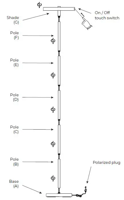 globe 67589 Smart Floor Lamp-FIG1