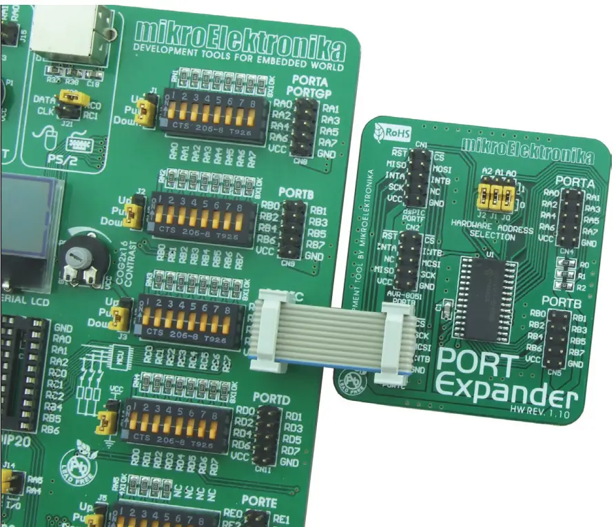 MikroE PORT Expander Additional Board MCP23S17 - fig 2