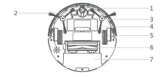 HENRAC TECH HKS 886 Intelligent Robot Cleaner - bottom
