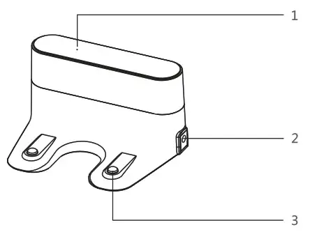 HENRAC TECH HKS 886 Intelligent Robot Cleaner - charging base