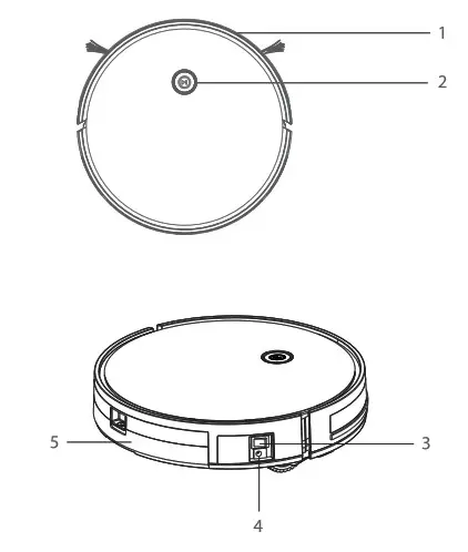 HENRAC TECH HKS 886 Intelligent Robot Cleaner - cleaner anatomy