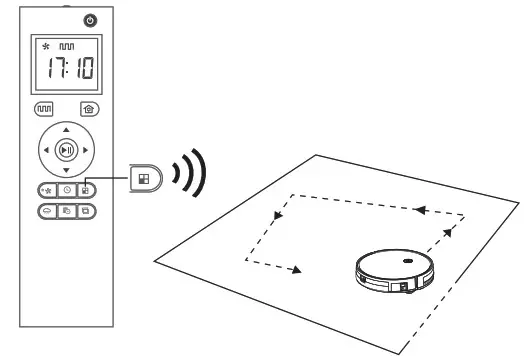 HENRAC TECH HKS 886 Intelligent Robot Cleaner - cleaning mode 3
