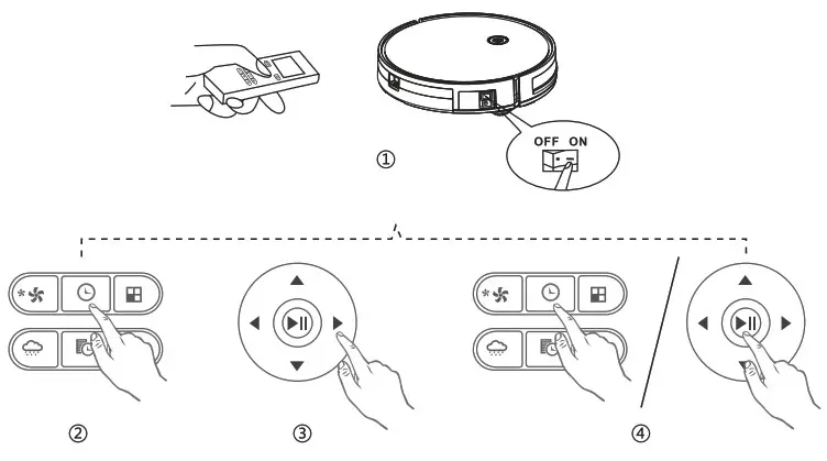 HENRAC TECH HKS 886 Intelligent Robot Cleaner - cleaning mode 5