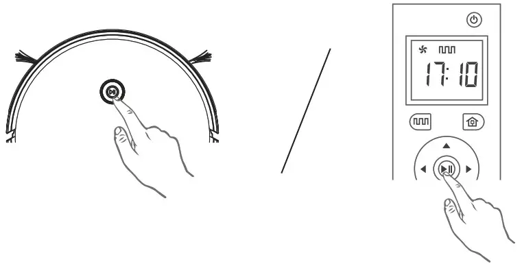 HENRAC TECH HKS 886 Intelligent Robot Cleaner - cleaning mode