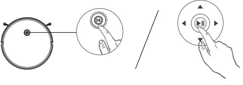 HENRAC TECH HKS 886 Intelligent Robot Cleaner - start