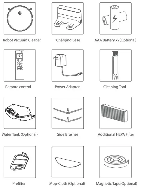 HENRAC TECH HKS 886 Intelligent Robot Cleaner - the box