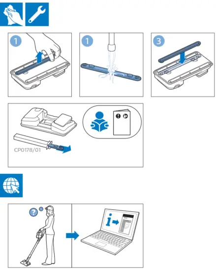 PHILIPS FC6904 SpeedPro Max Aqua Stick Vacuum Cleaner - fig13
