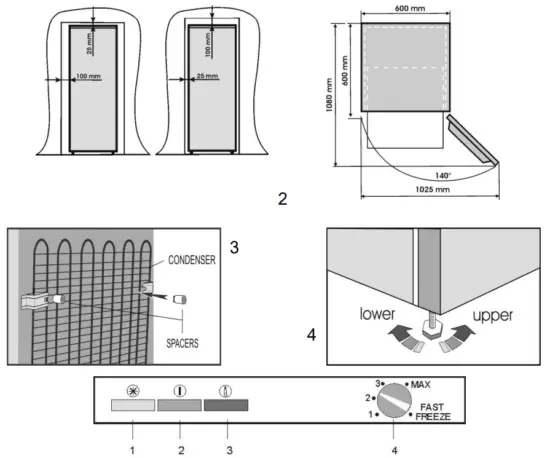 beko RFSA240M23X Upright Freezer - Fig1