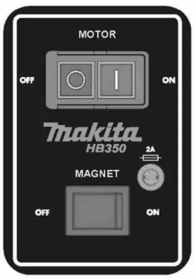 makita HB350 Magnetic Drilling Machine - 12