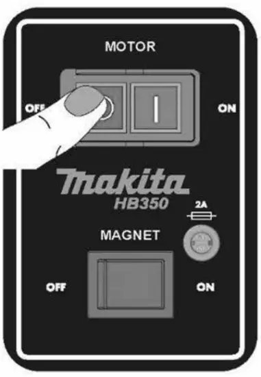 makita HB350 Magnetic Drilling Machine - 15