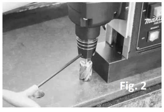 makita HB350 Magnetic Drilling Machine - 9