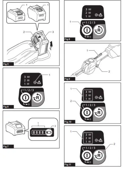 makita UX01G Cordless Multi Function Power Head - fig 2