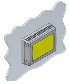 micro Air EasyTouch 355 Touchscreen Thermostat - display