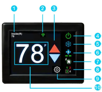 micro Air EasyTouch 355 Touchscreen Thermostat -thermostat