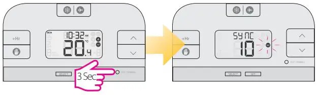 Thermostat Salus User Guide - Begin the pairing process