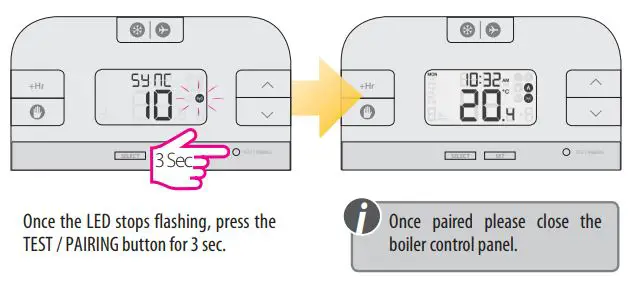 Thermostat Salus User Guide - End the pairing process