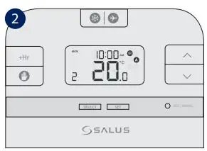 Thermostat Salus User Guide - Frost Mode ON