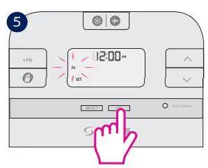 Thermostat Salus User Guide - Press SET to return to the Main Screen