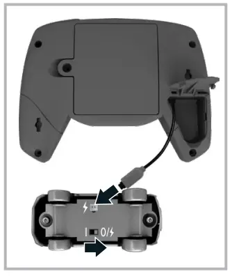 Hot Wheels GWB95-20A5R HW RC 164 MINI CAR - CHARGING THE VEHICLE