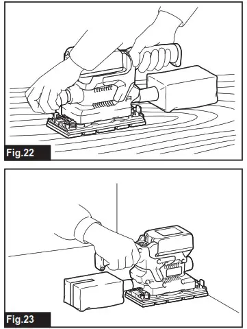 makita DBO381 Cordless Finishing Sander - overview 11