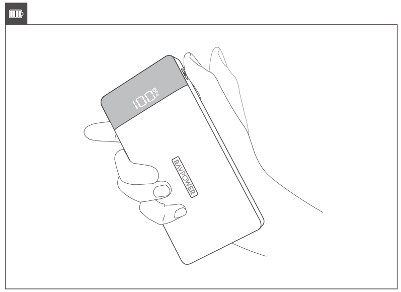 RAVPOWER PD Pioneer 20000mAh 18W 3-Port Power Bank - Power Bank