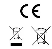 Laserliner 036 600 SuperPlane-Laser 3D Pro Line Laser Instruction Manual - Ce & Disposal icon