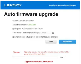Auto firmware update