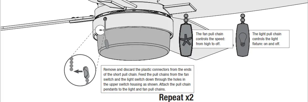 hunter 51335 Bartlett with LED Light 52Fresh White - fig 17