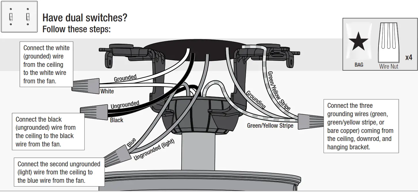 hunter 51335 Bartlett with LED Light 52Fresh White - fig 20