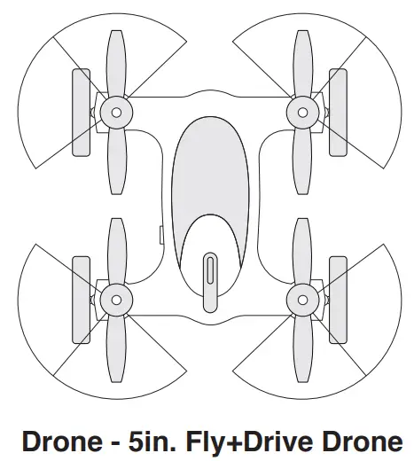 Guangdong Hengdi Technology HD22A24GR 5 Inch Fly Drive Drone - fig