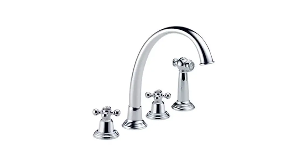 Brizo 62201 Stainless Steel Kitchen Faucet Double Handle Instruction Manual