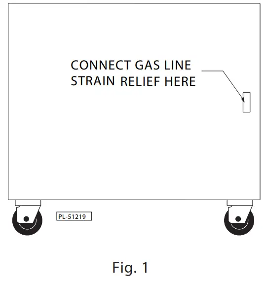 VULCAN V2BG24S Natural Gas 36 Inch 2 Burner Heavy Duty Manual Range - MOUNTED ON CASTERS