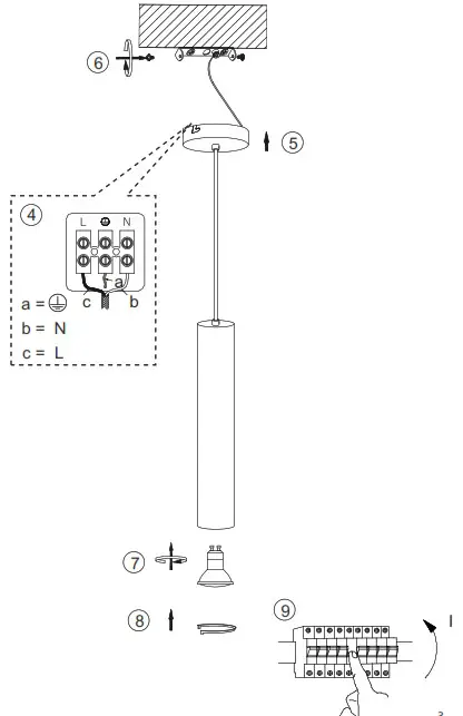 Paul Neuhaus 2201 22 ETON Pendant Light - overview 1