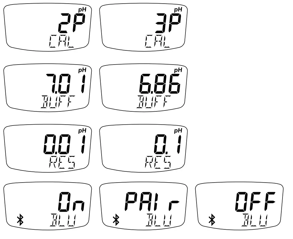 HANNA instruments HALO2 HI9810412 Wireless pH Tester for Lab - LCD DISPLAY4