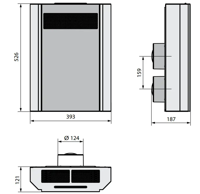 VENTS V73EN Micra 60 Single Room Heat Recovery Air Handling Unit - Figure 1