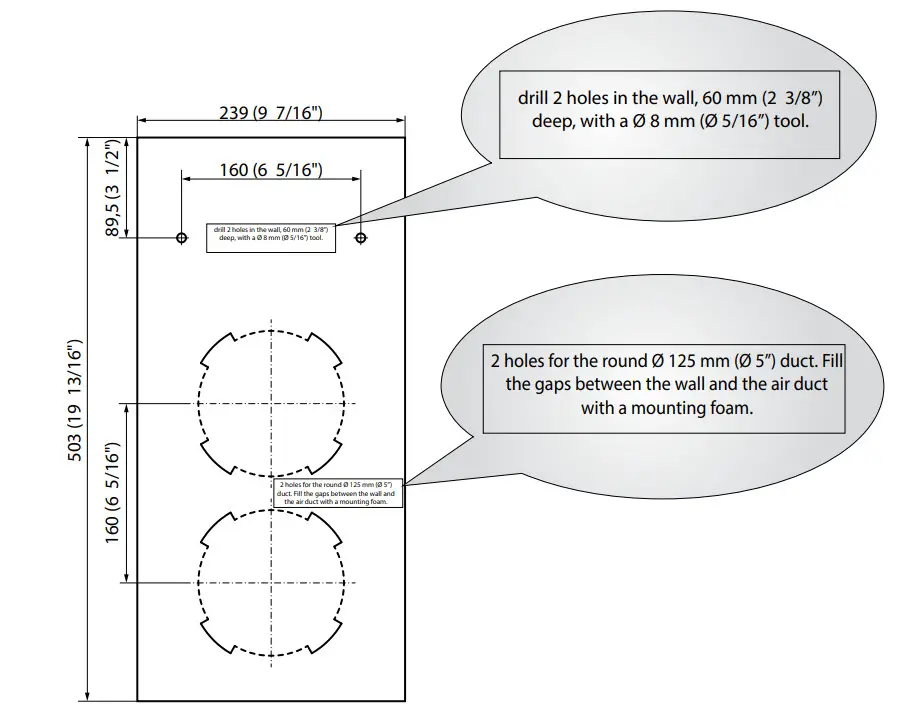 VENTS V73EN Micra 60 Single Room Heat Recovery Air Handling Unit - Figure 4
