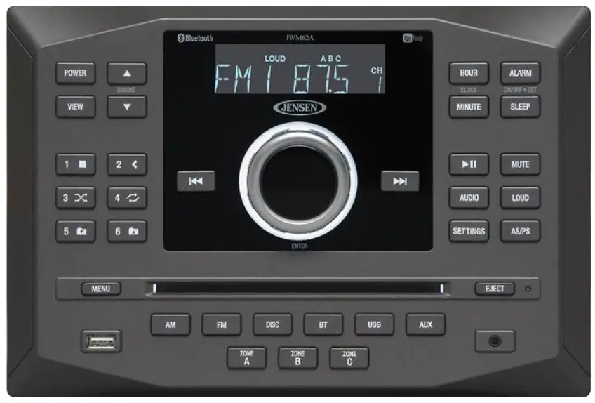 JENSEN JWM62A mobile audio system product