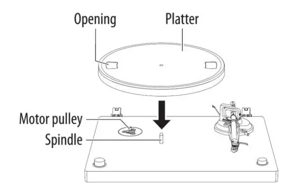 Teglu X60-B Bluetooth Belt-Drive Turntable with AT-3600L Magnetic Cartridge FIG (2)