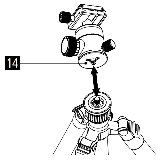 Rollei C5i Makro Aluminium Tripod with Ball Head Plate3