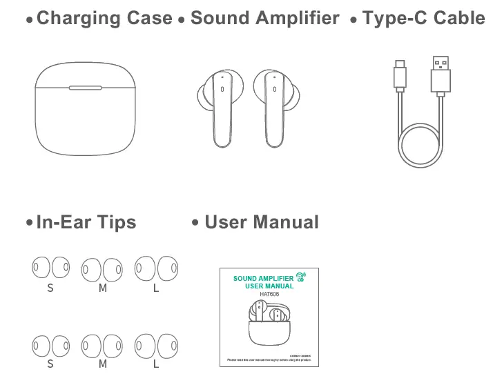 KEBENES HAT606 Sound Amplifier or Hearing Aid 1