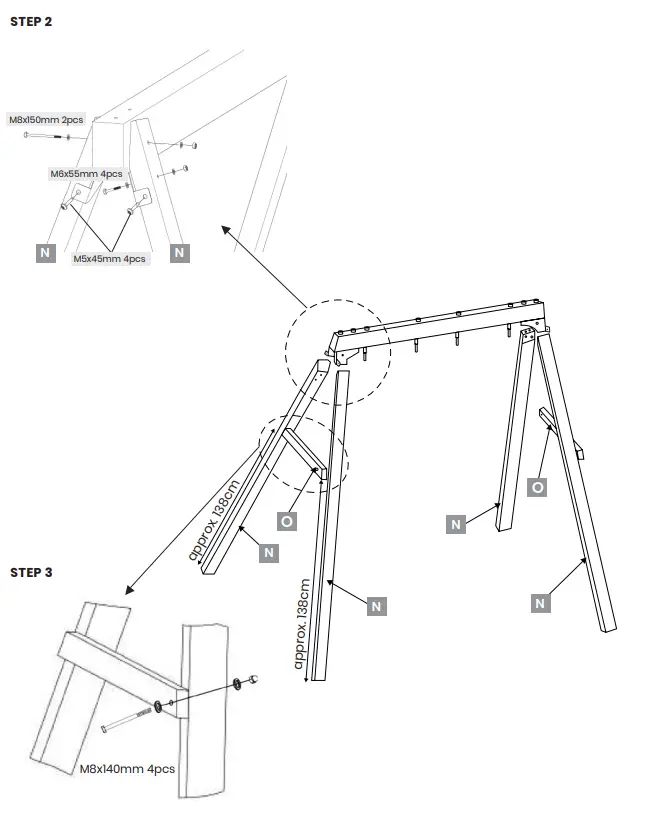 LIFESPAN KIDS PEOAKLEYSET120 Oakley Swing Set-fig5