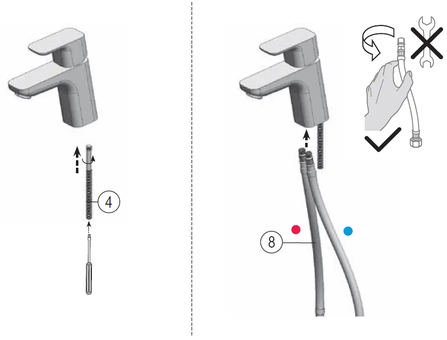 RAVAK-10-Free-TD-F-011-20-Single-Lever-Basin-Mixer-FIG-3