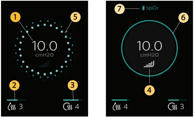 APRIA SLP-4379 Philips Respironics Dream Station 2 - Therapy pressure