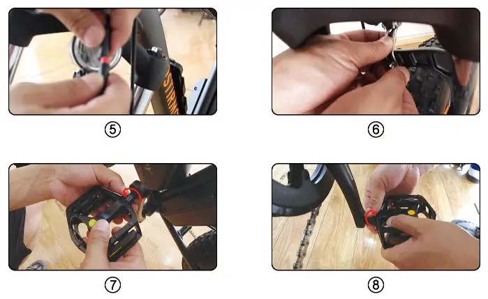 AOSTIRMOTOR S18 Electric Bicycle - Installation Instructions 2