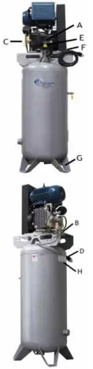 CALIFORNIA AIR TOOLS 60050SCR Ultra Quiet and Oil Free Air Compressor 01