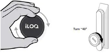 iLOQ D50S.531.SB Europrofile Half Cylinder For Swing Handle-5