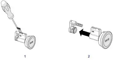 iLOQ D50S.531.SB Europrofile Half Cylinder For Swing Handle-7