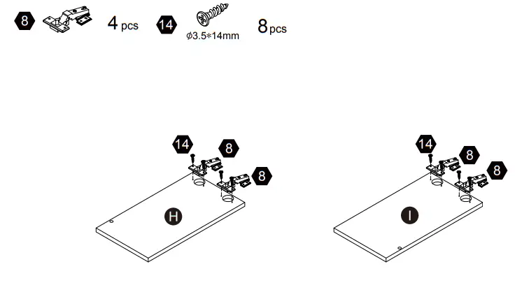 teamson home VNF00103 Versanora TV Stand with 2 Drawer 3 Open Shelves and 2 Door-fig20