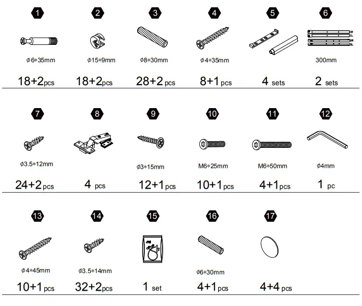 teamson home VNF00103 Versanora TV Stand with 2 Drawer 3 Open Shelves and 2 Door-fig6