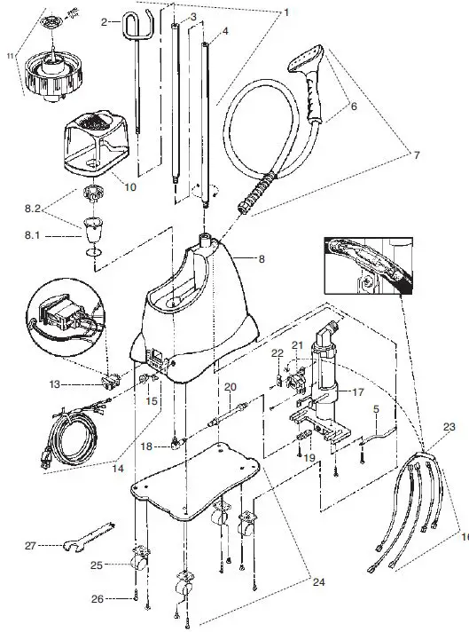 Jiffy Steamer J-2000 Garment with Plastic Steam - 10